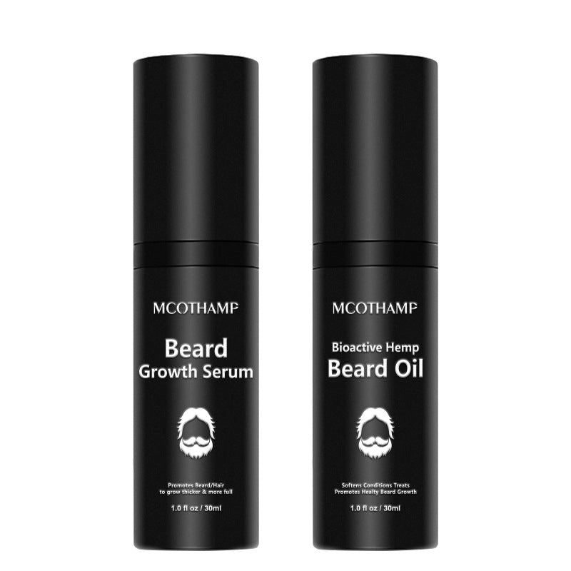 Beard Set Beard Care Oil Growth Liquid - Gray Bearded Hustler