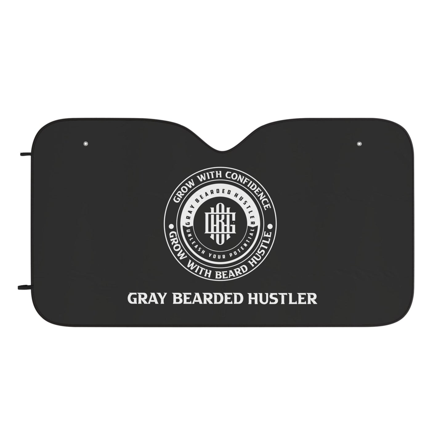Gray Bearded Hustler Car Sun Shades