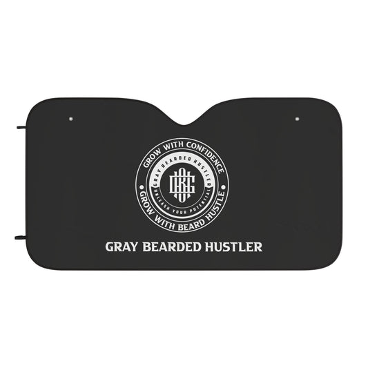 Gray Bearded Hustler Car Sun Shades