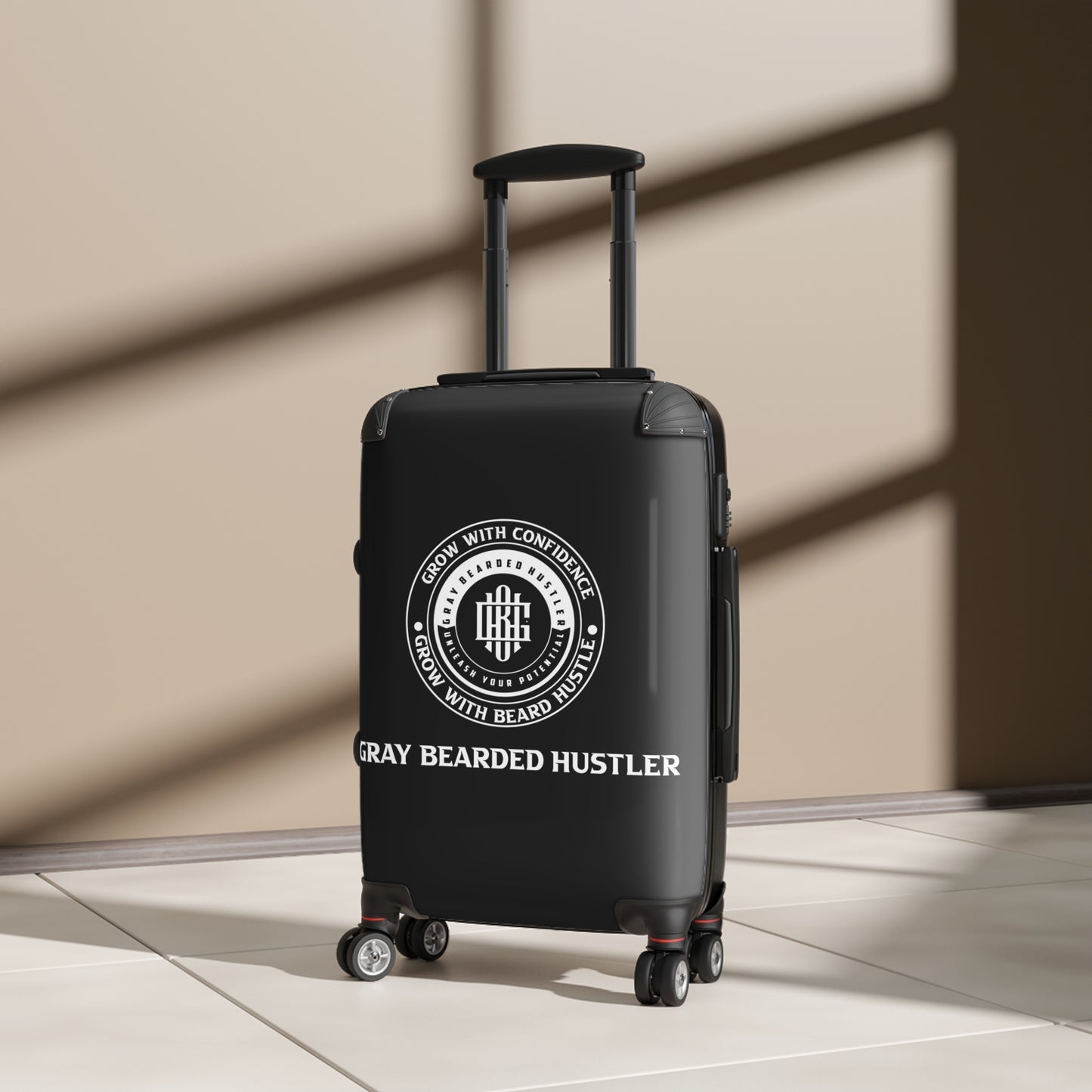 Gray Bearded Hustler Suitcase