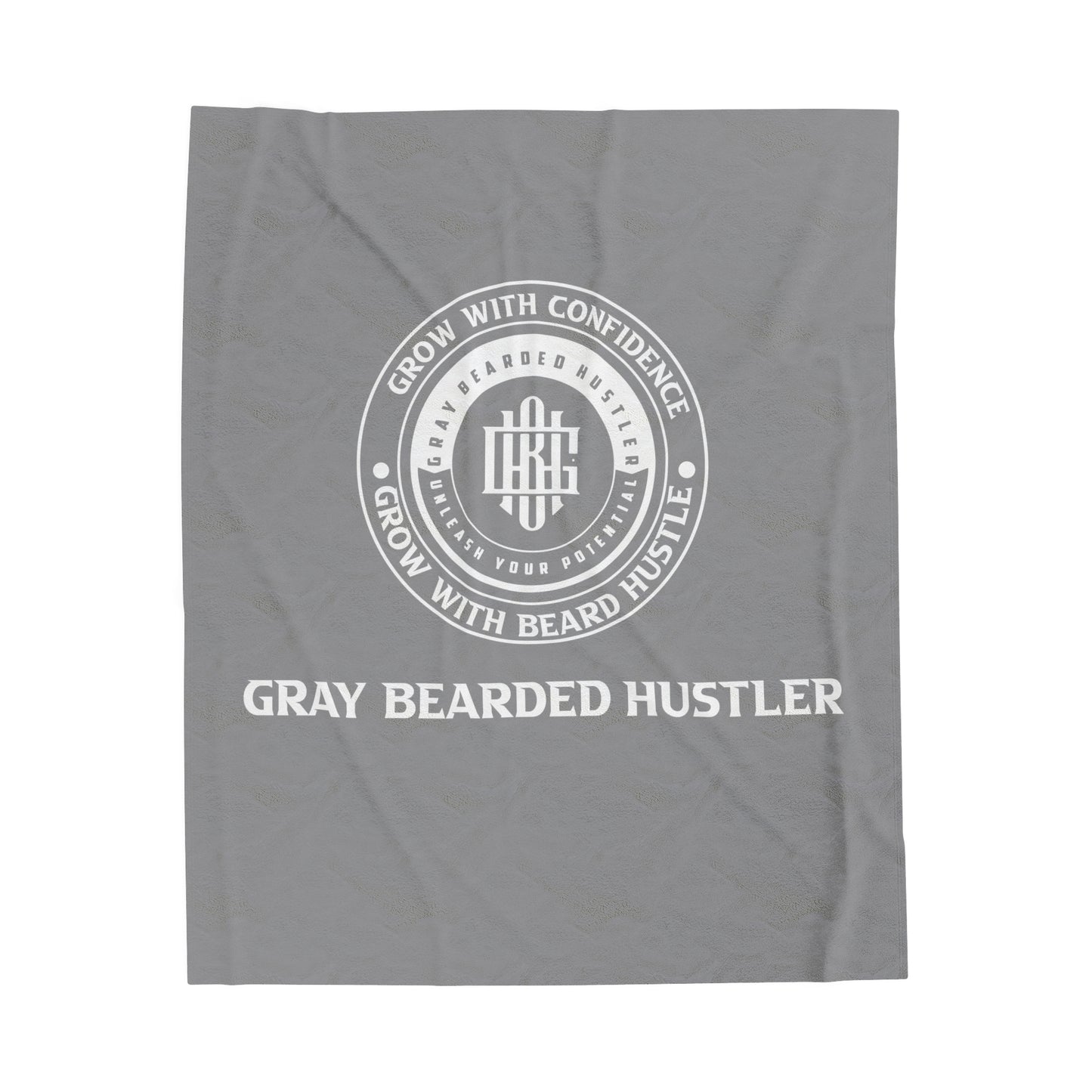 Gray Bearded Hustler       Velveteen Plush Blanket