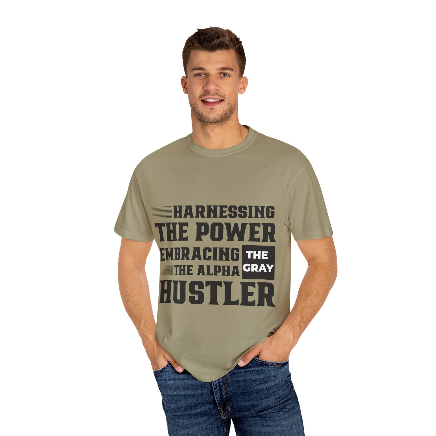 Gray Bearded Hustler Garment-Dyed T-shirt