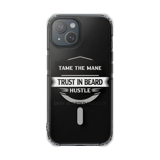 Gray Bearded Hustler Magnetic Clear Impact Cases