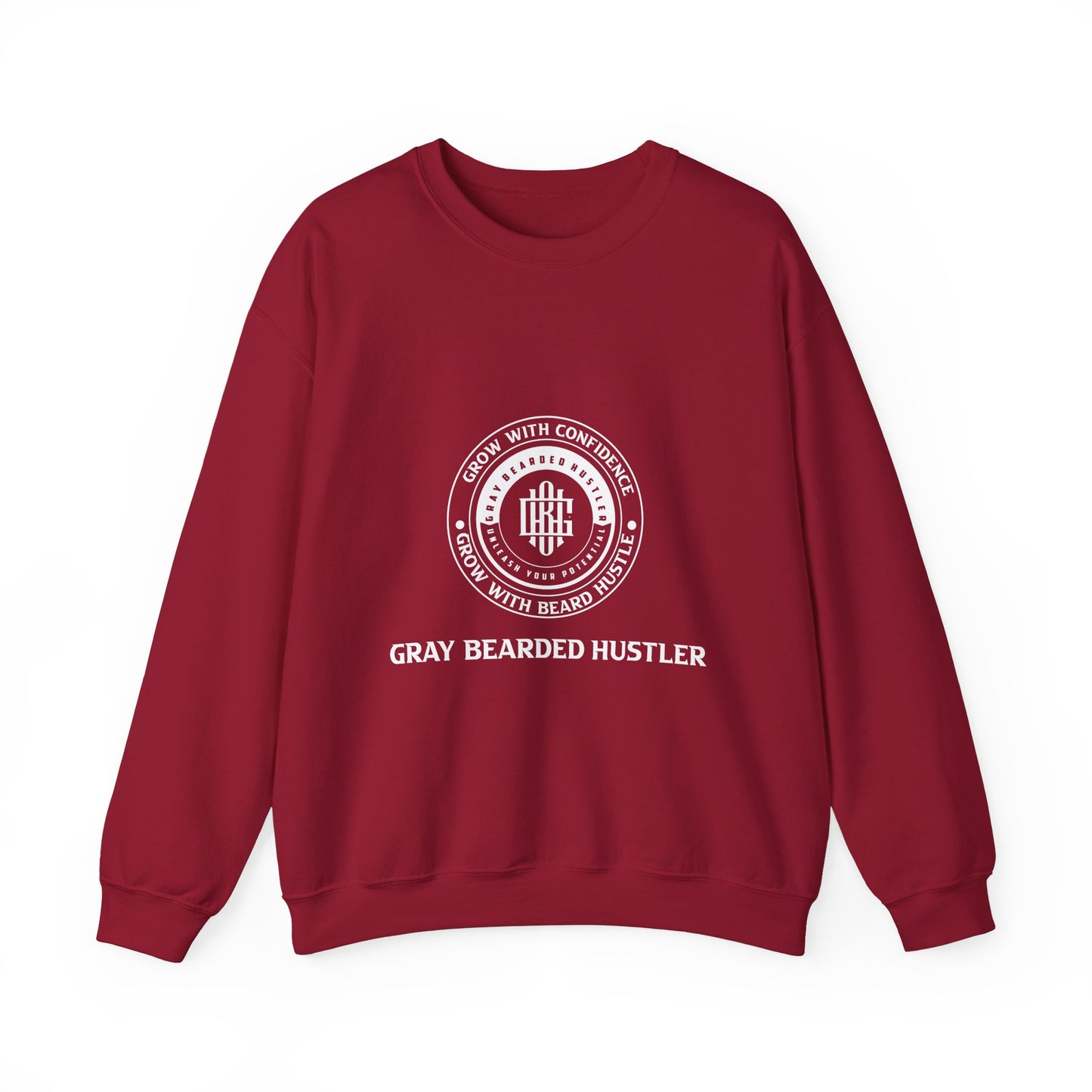 Gray Bearded Hustler Heavy Crewneck Sweatshirt