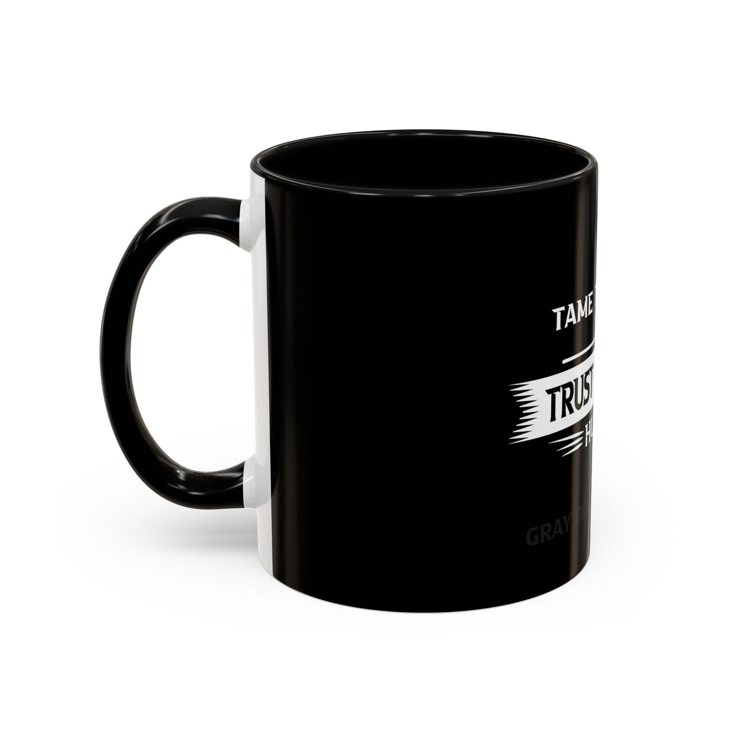 Gray Bearded Hustler Accent Coffee Mug (11, 15oz)