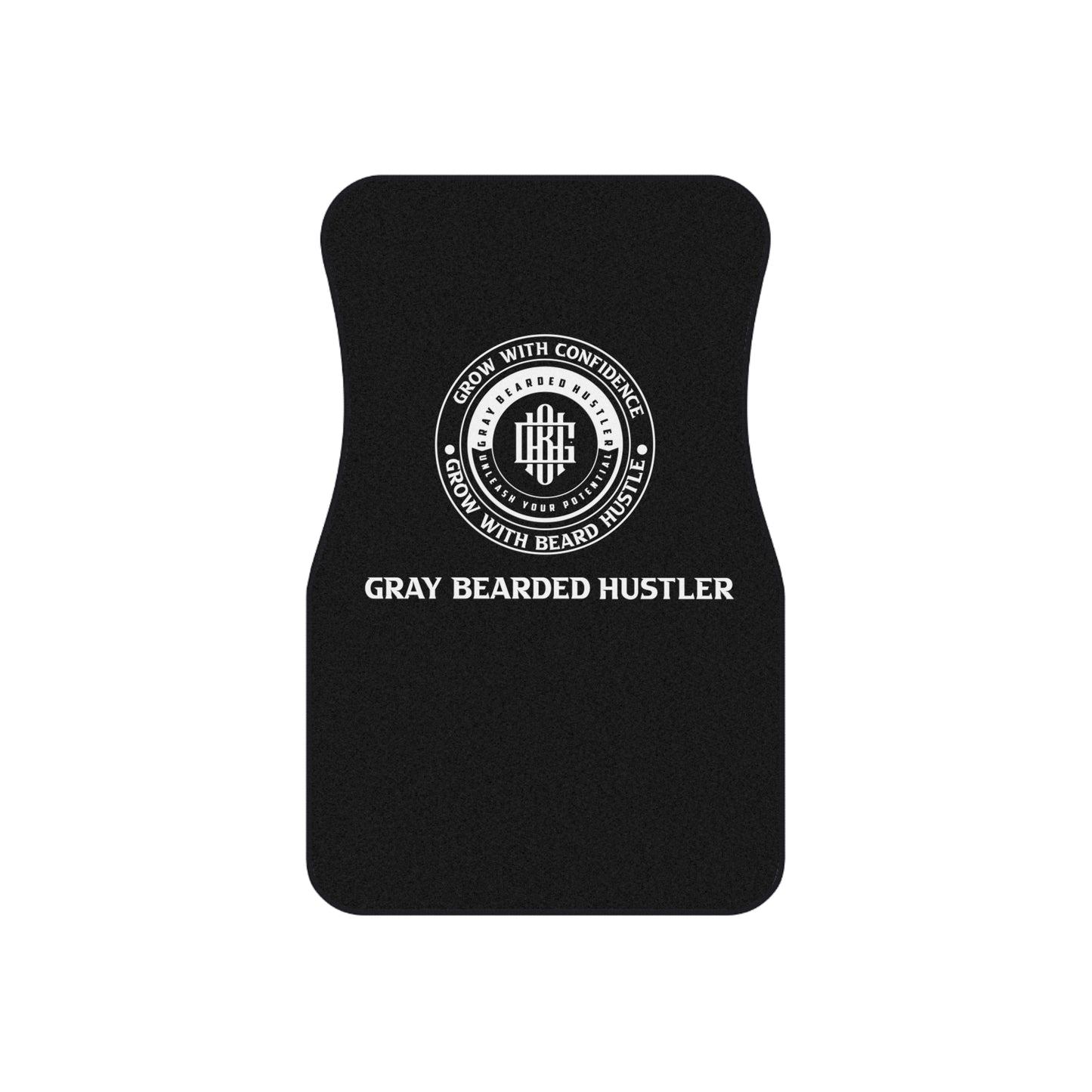 Gray Bearded HustlerCar Mats (2x Front)