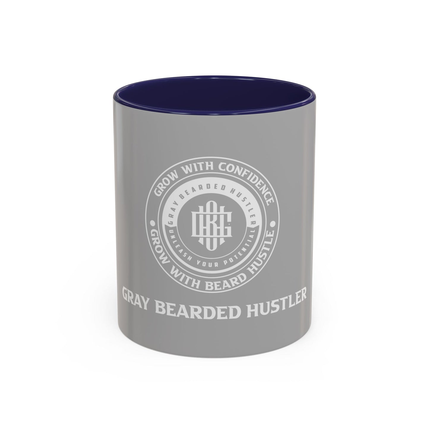 Gray Bearded Hustler Accent Coffee Mug (11, 15oz)