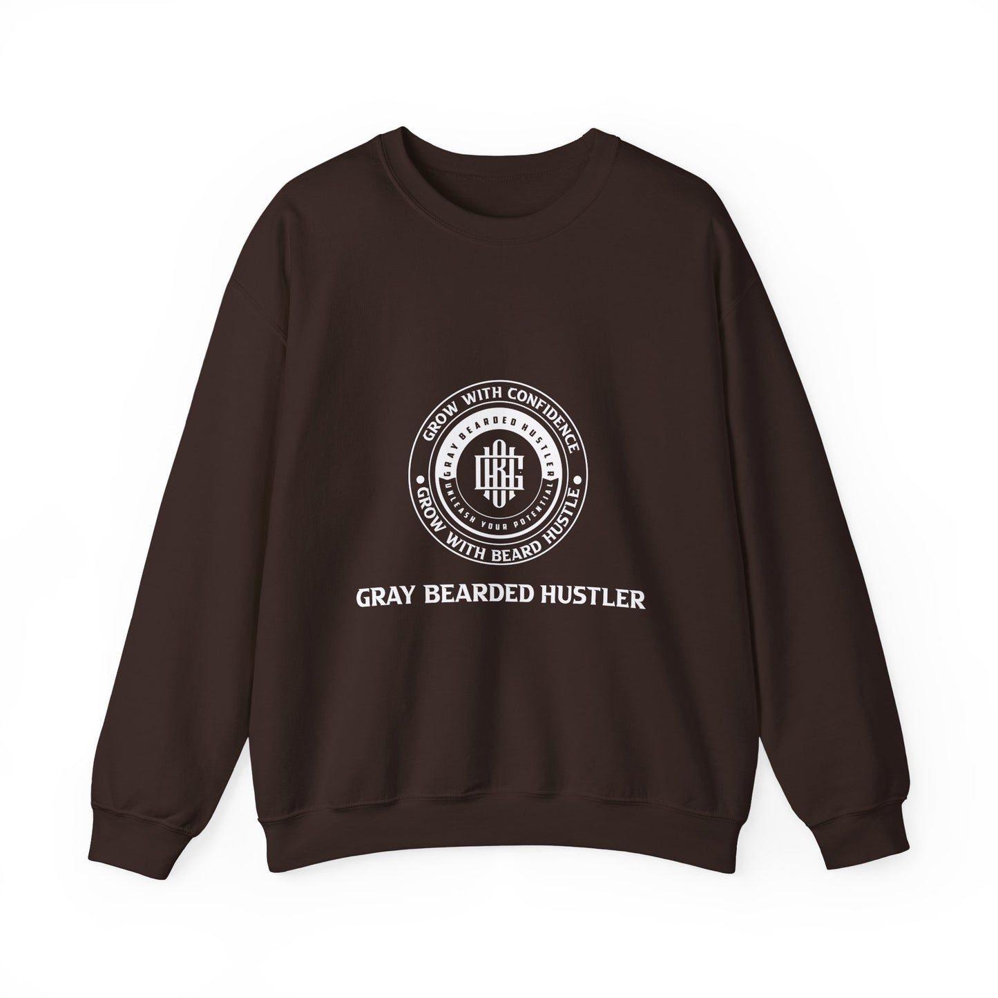 Gray Bearded Hustler Heavy Crewneck Sweatshirt