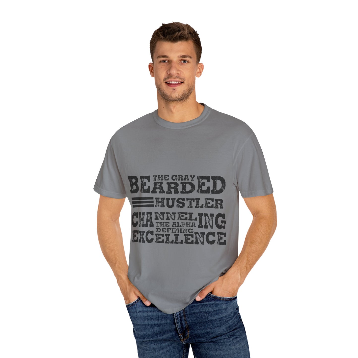 Gray Bearded Hustler Garment-Dyed T-shirt