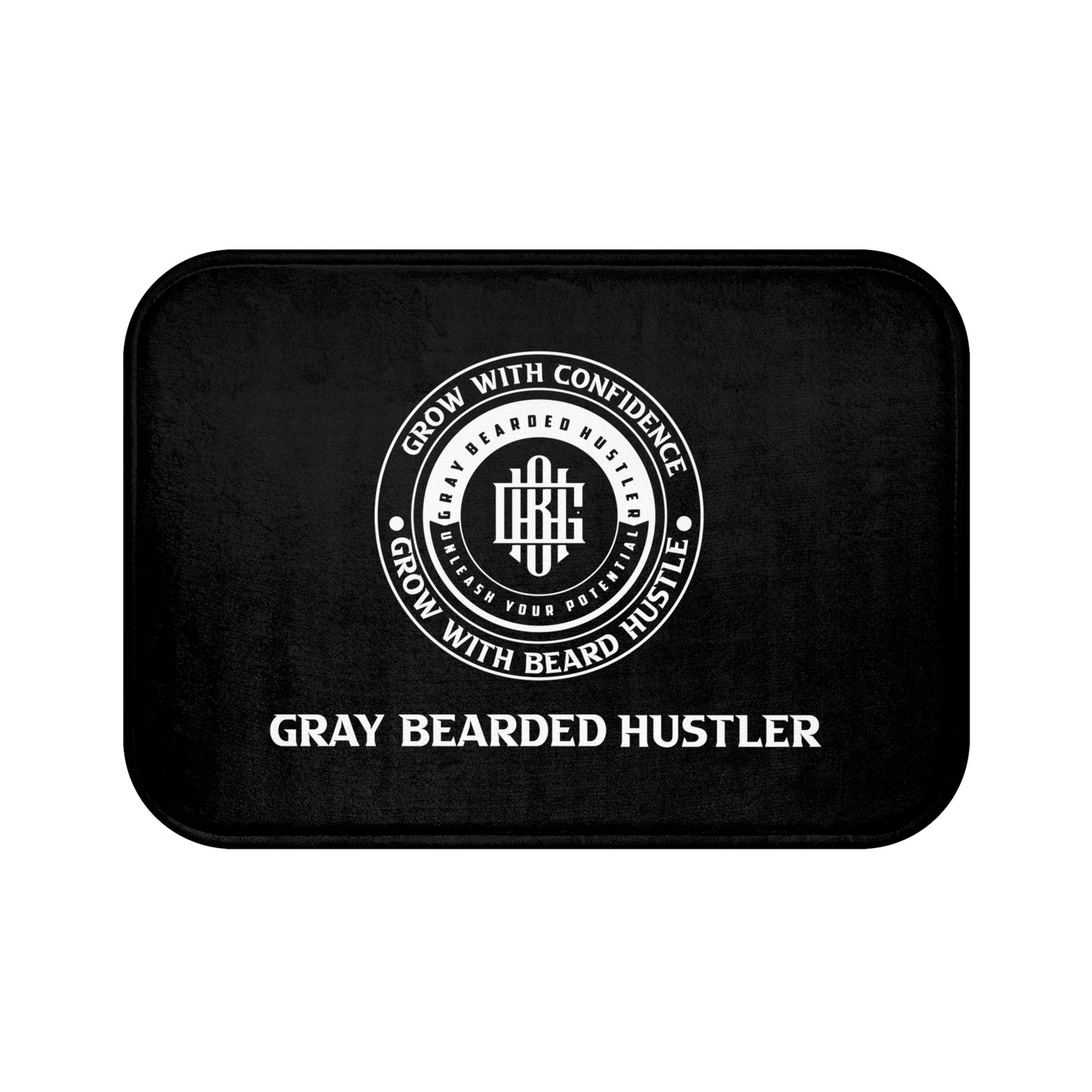 Gray Bearded Hustler Bath Mat