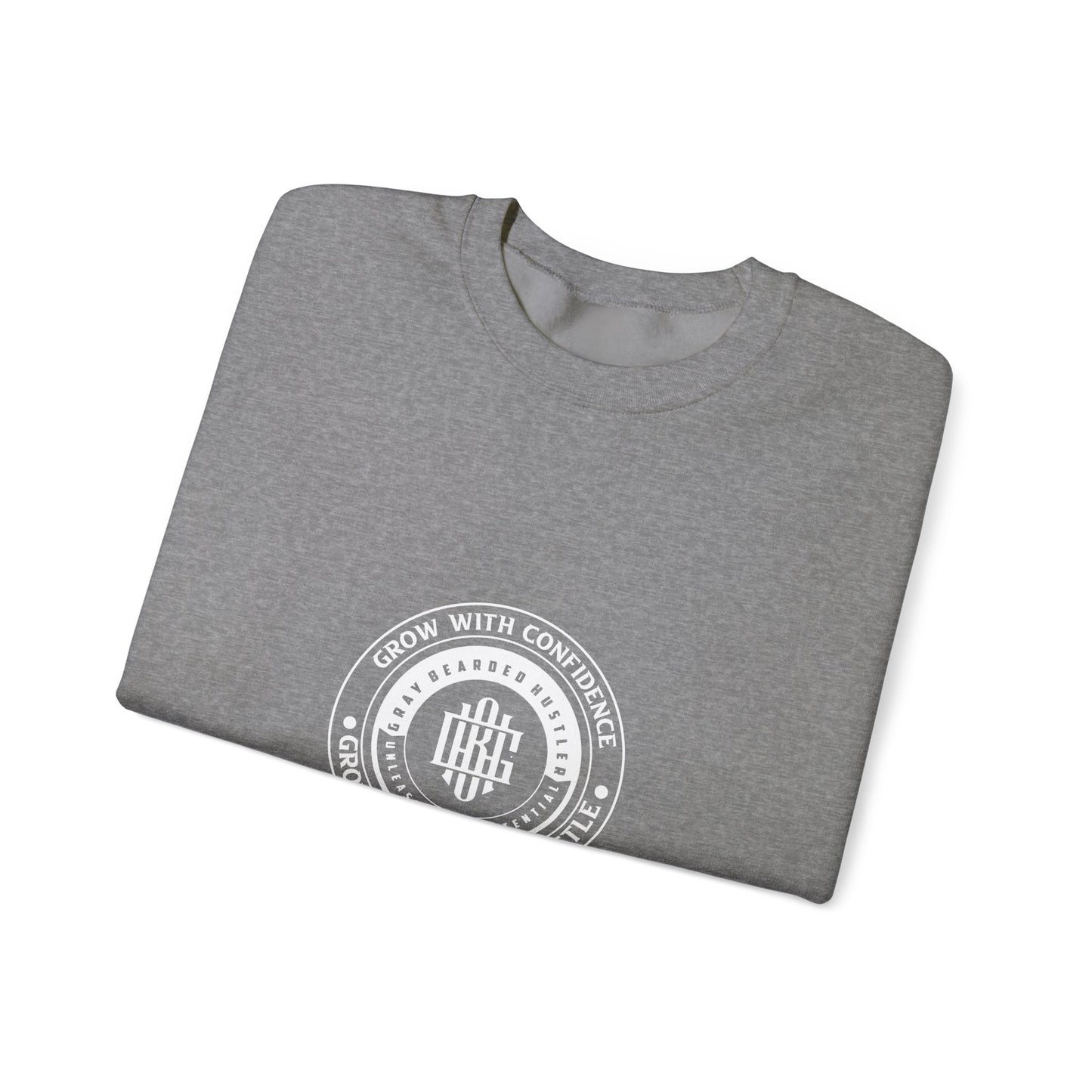 Gray Bearded Hustler Heavy Crewneck Sweatshirt