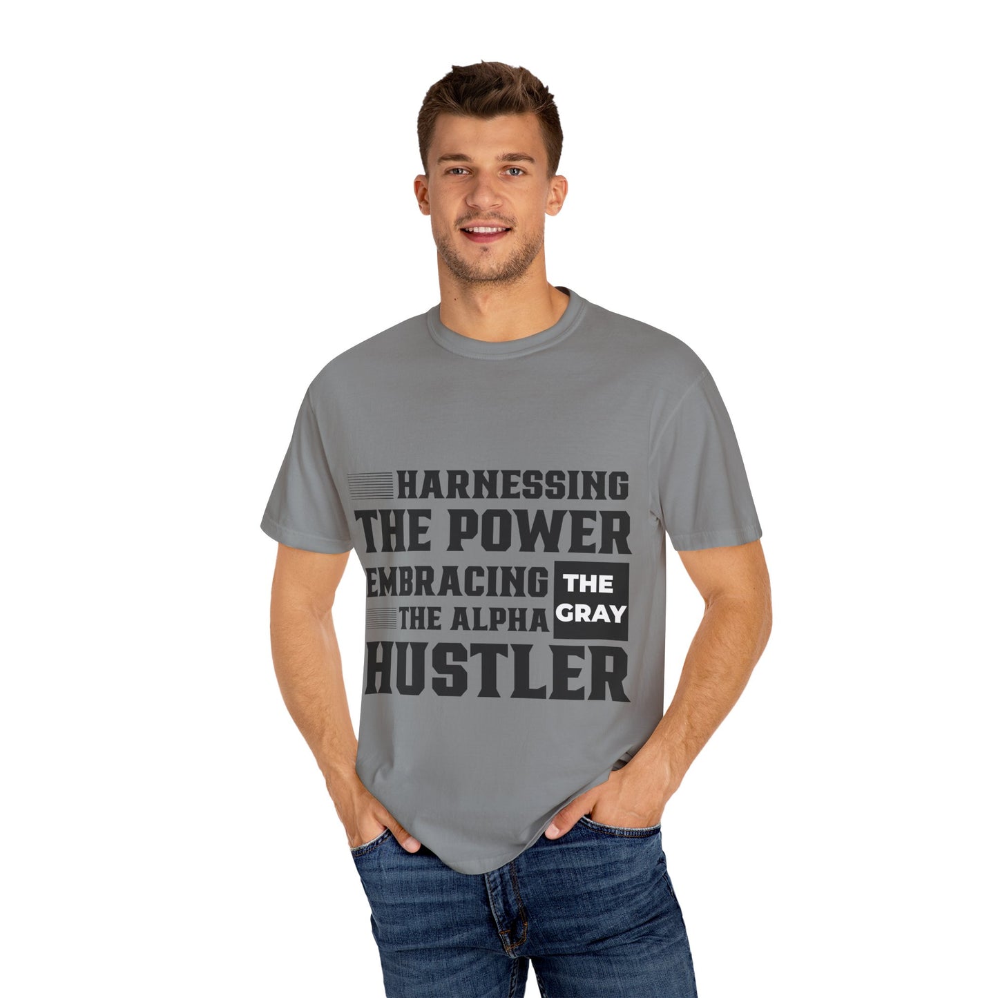 Gray Bearded Hustler Garment-Dyed T-shirt